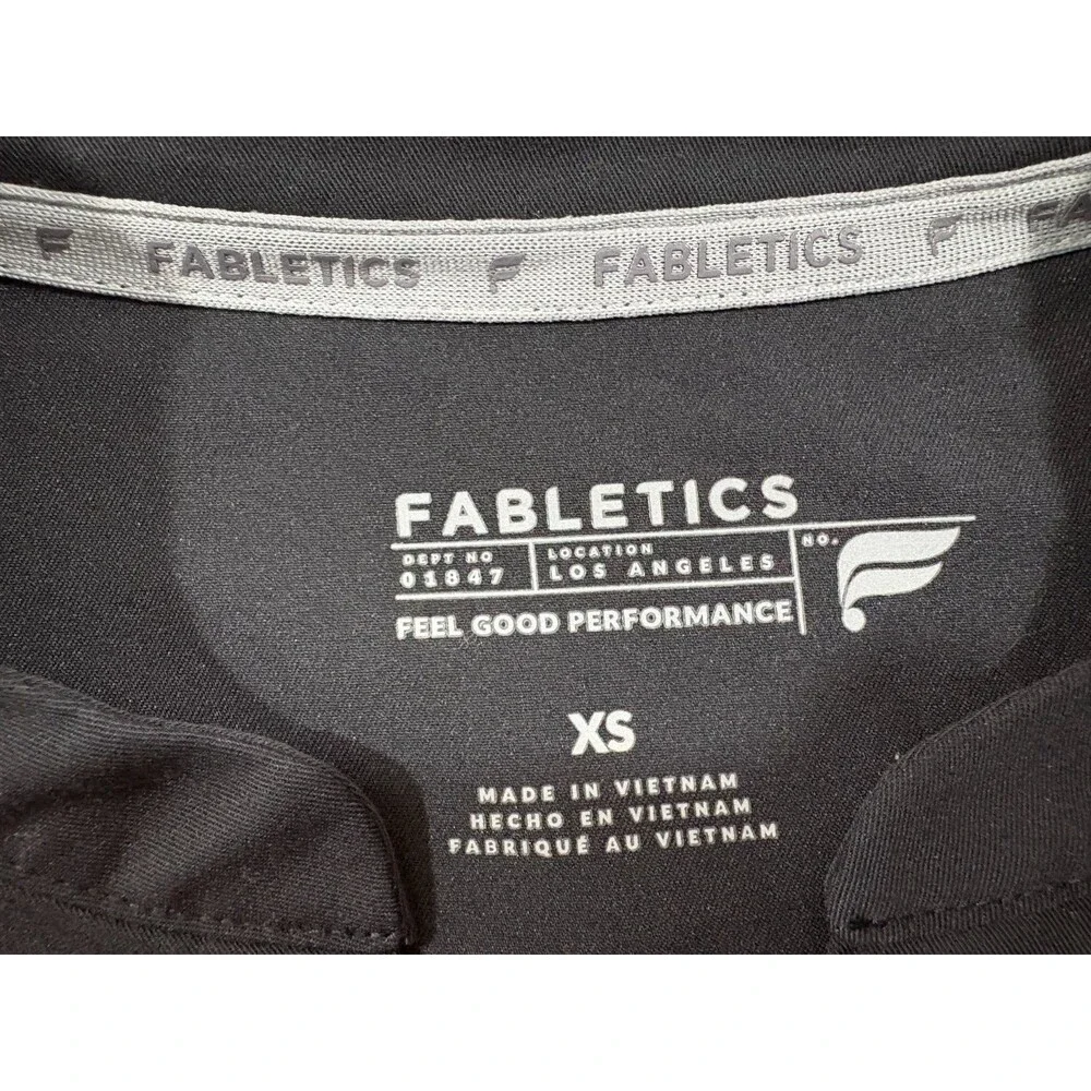 Fabletics Evolve Oversized Scrub Top Black Uniform Nurse 3 Pocket Womens Sz XS - Picture 5 of 10